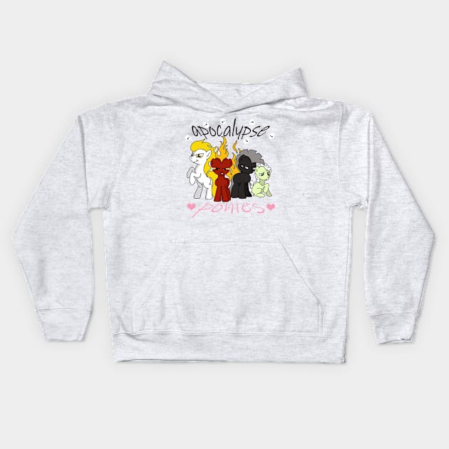 4 Ponies Kids Hoodie by CassiTees